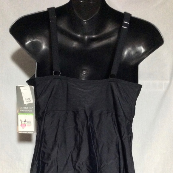 Women’s Long Silhouette Solutions One Pc Swimsuit - Picture 4 of 7